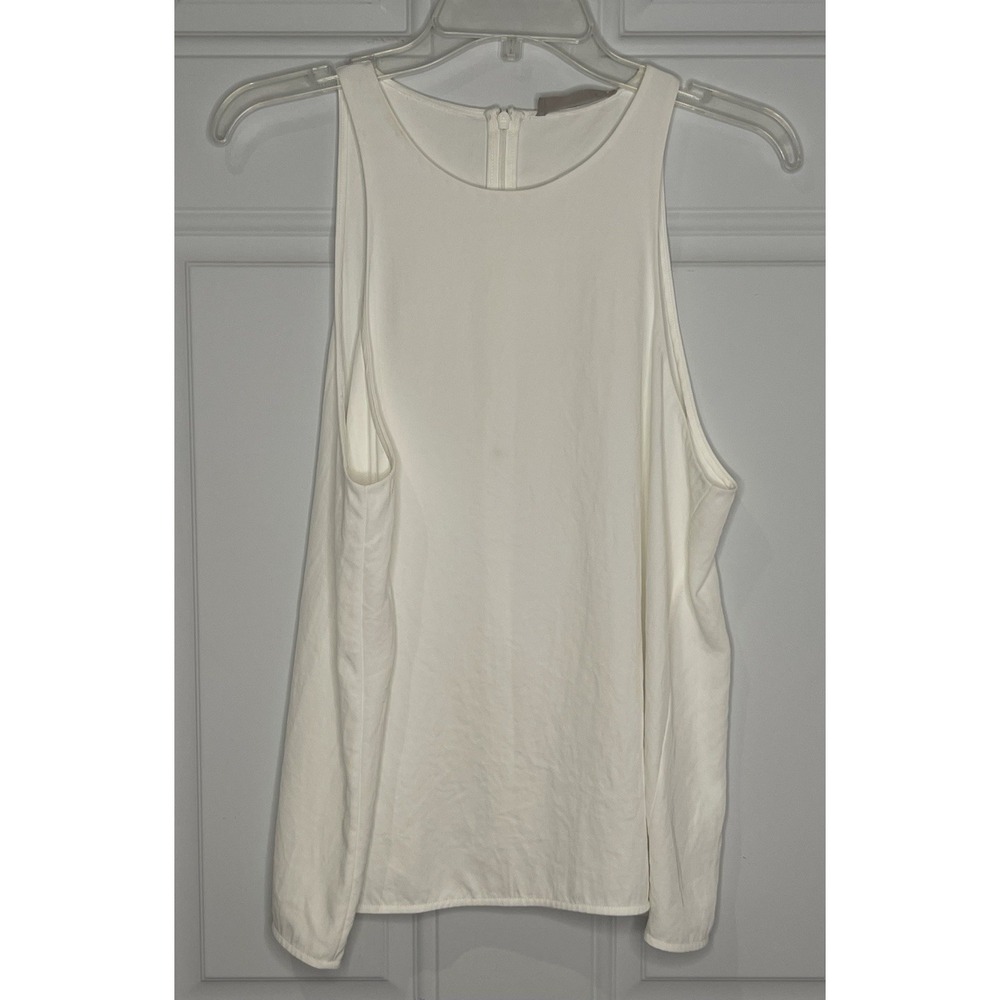 Everlane Japanese GoWeave High Neck Tank Women's Size 10 A-Line Zip Sleeveless